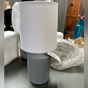 Threshold Grey Table Lamp